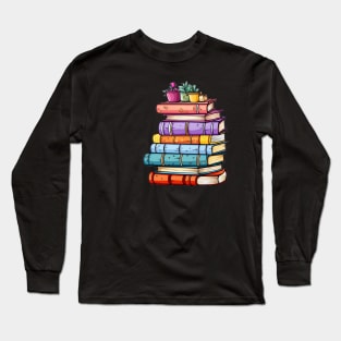 Pile of Books Long Sleeve T-Shirt